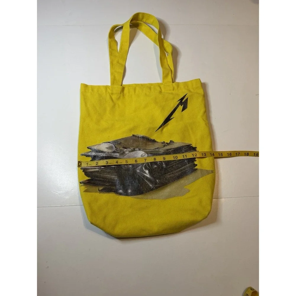 Metallica 72 Seasons 2023 Tote Bag M72 World Tour Yellow Canvas Rare
